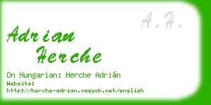 adrian herche business card