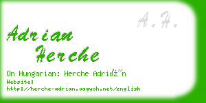 adrian herche business card